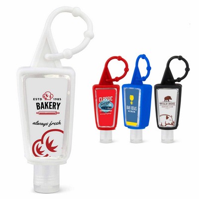 Hand Sanitizer Gel: 1 oz Bottle with Carabiner