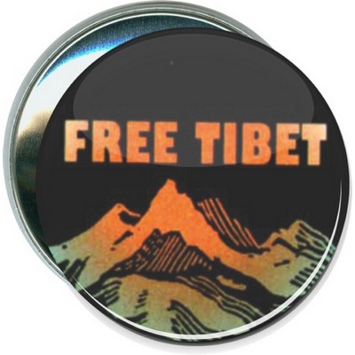 Causes - Free Tibet - 3 Inch Round Button