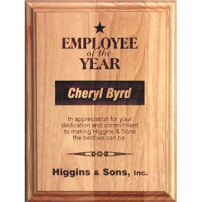 Premium Alder Wood Engraved Award Plaque 12"x15"