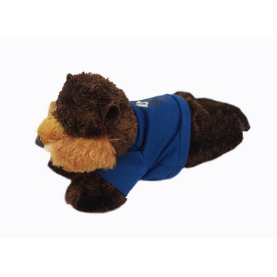 8" Builder Beaver Stuffed Animal w/T-Shirt & Full Color Imprint