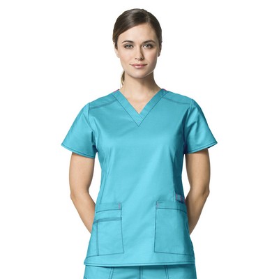 WonderWink® WonderFLEX Women's Verity V-Neck Scrub Top