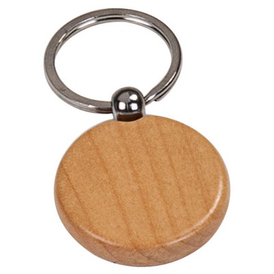 Maple Round Key Chain