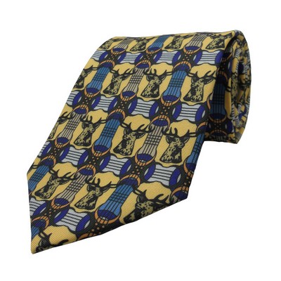 Polyester custom logo wet dyed youth neck tie