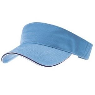 Outlet Youth Garment Washed Cotton Twill Visor w/Double Sandwich Visor