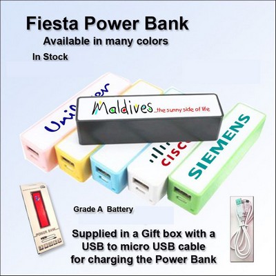 Fiesta Power Bank - 3000 mAh