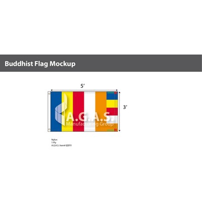 Buddhist Flags 3x5 foot