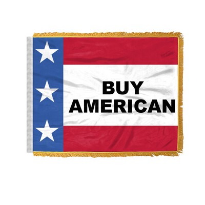 Patriotic Buy American Antenna Flags 12x18 inch