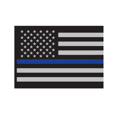 Thin Blue Line Flag Decal