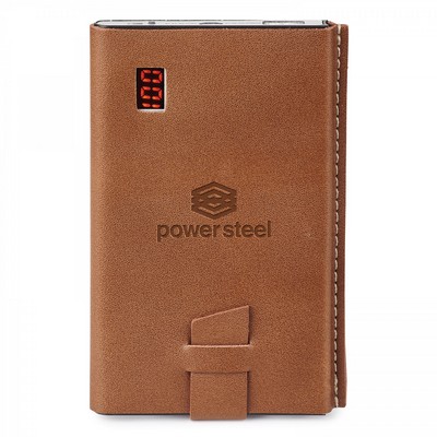 GENUINE LEATHER 4,000 mAh UL CERTIFIED POWER BANK