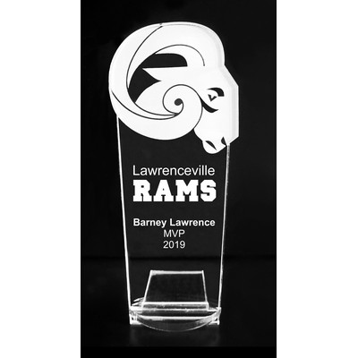 VALUE LINE! Acrylic Engraved Award - 8" Tall - Ram