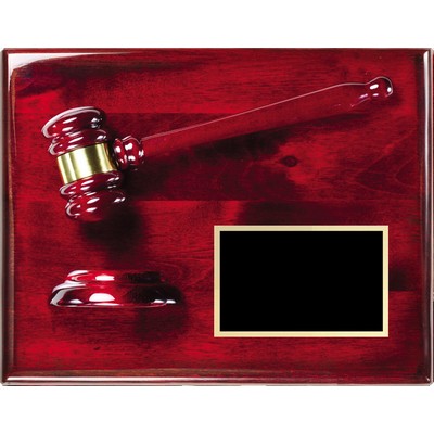 Rosewood Gavel Plaque