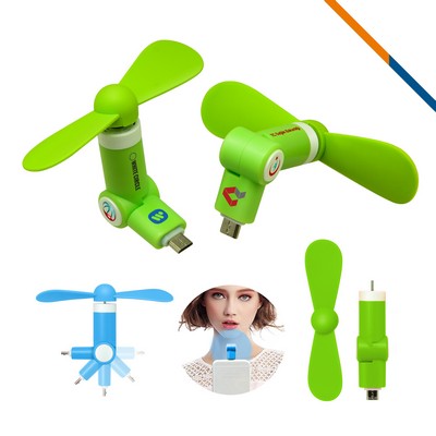 Cool Smart Phone Fan Green