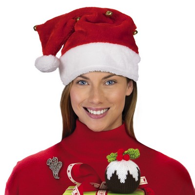 Santa Hat w/Jingle Bells