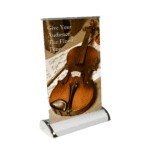 Retractable Banner Stand Minuto A4 Silver Hardware Only MOQ:10