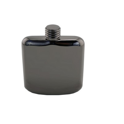 4 Oz. Black Chrome Plated Sleekline Pocket Flask