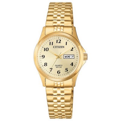 Citizen Ladies Quartz Expansion Band Watch - Stainless Steel, Gold-Tone