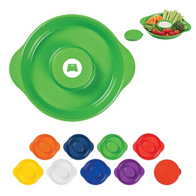 Party-Sized Tray with Dip Container