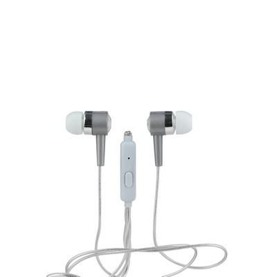 Vivitar® ELLE Bluetooth® Silver Stereo Earbuds