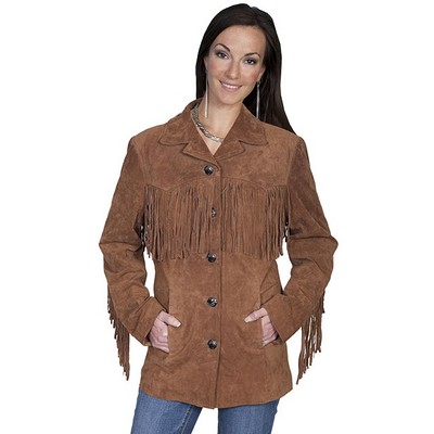 Ladies' Boar Suede Fringe Jacket