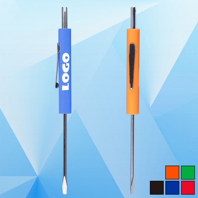 Valve Core Tool w/Pen Style Screwdriver