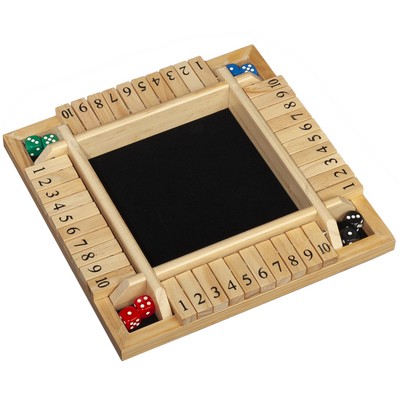 Mini 4 player Shut the Box - Natural