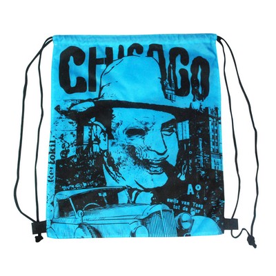 Polyester Drawstring Backpack w/Dye Sublimation (15"x18")