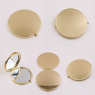 3.27'' Dia Round Shape Foldable Cosmetic Mirror