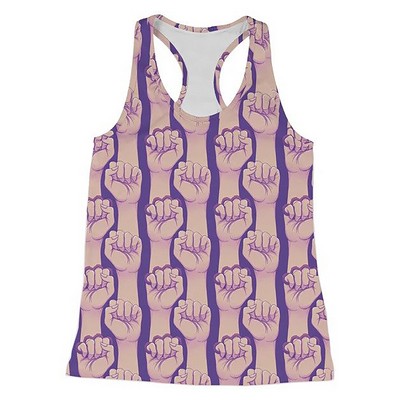 Custom Dye Sublimated Racer Back Tank Top- Women's