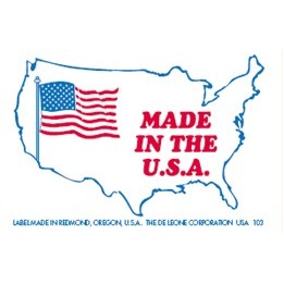 Made in the U.S.A. Labels - 3" x 4.5"