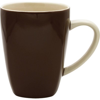 17 Oz. Quadro Collection Ceramic Mug - Deep Etched