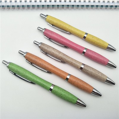 Wheat Straw Gourd Shape Ball Point Pen