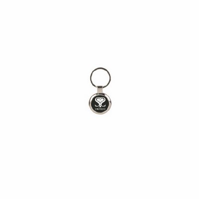 2.5" x 2.5" - Round Metal Keychain