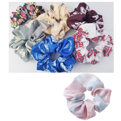 Custom Imprint Elastic Scrunchies Hair Tie