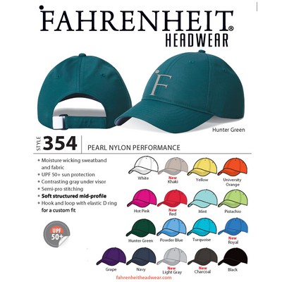 Fahrenheit Pearl Nylon Performance Hat