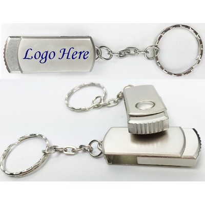 256MB-64GB Stainless Steel Keychain USB Flash Drive