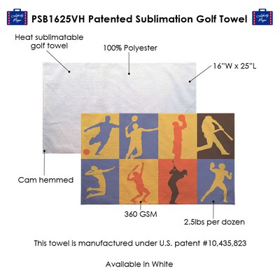 Patented Sublimation Golf Towel