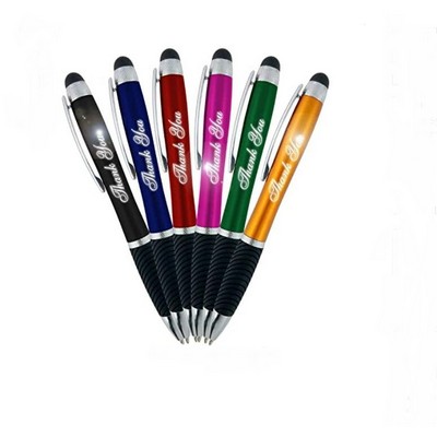 Personalized 3-in-1 Stylus/Metal Ballpoint Pen/LED Flashlight