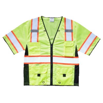 ANSI Class 3 Surveyors Heavy Duty Safety Vest