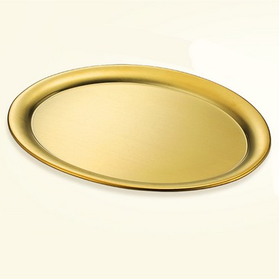 #L Oval-Shaped Stainless Steel Tray