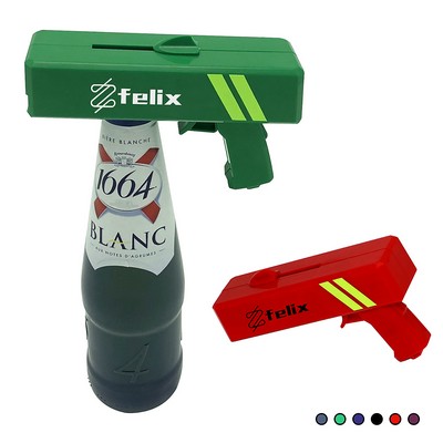 Beer Cap Bottle Opener Launcher Shooter Funny Shoots Gun