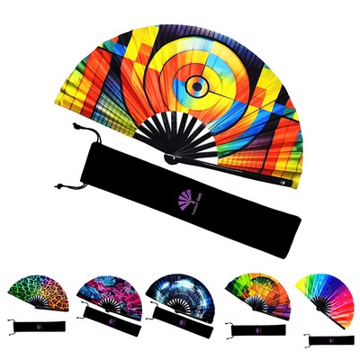 Folding Fabric Hand Fan