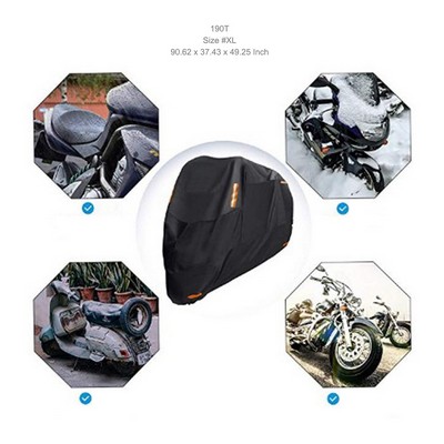 190T Size#XL Waterproof Sun Motorcycle Cover