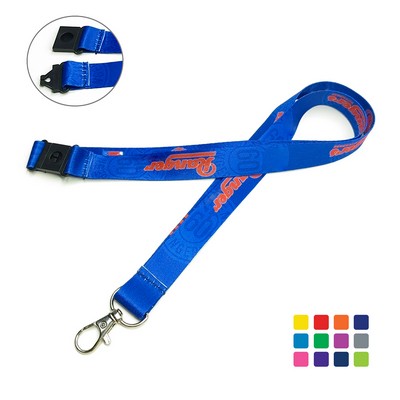 Custom Lanyard w/Lobster Claw & Safety Breakaway