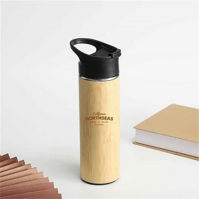 Bamboo Stainless Steel Insulation Bottle