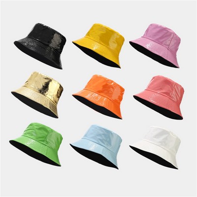 Wide Brim Bucket Hat Rain Cap