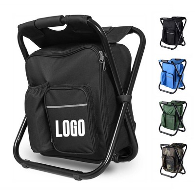 Folding Camping Chair With Cooler Bag