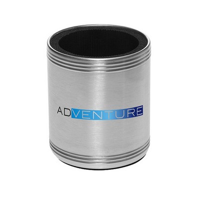 Stainless Steel Caliber Custom Can Cooler (Full Color Imprint)