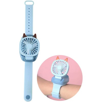 Mini Electric Watch USB Rechargeable Fan