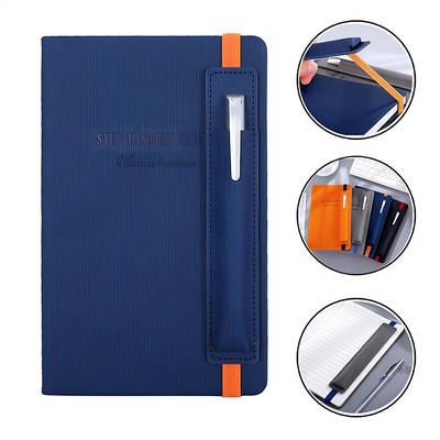 Business Notebook With Pen Holder