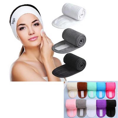 Soft Adjustable Face Wash Headband